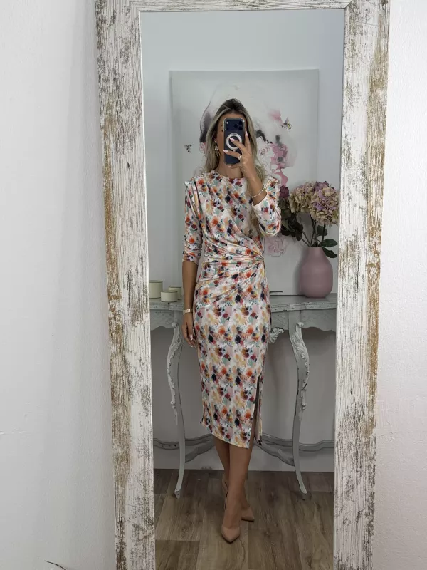 Vestido Macarena difuminado colores