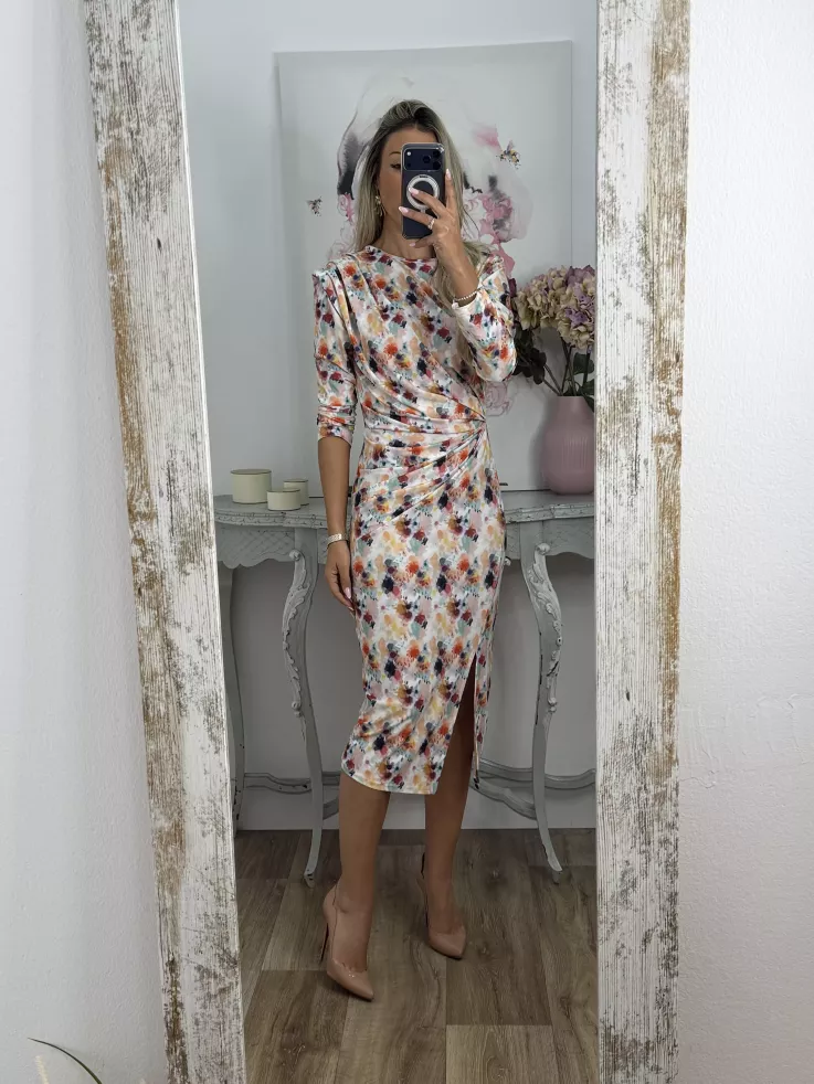 Vestido Macarena difuminado colores