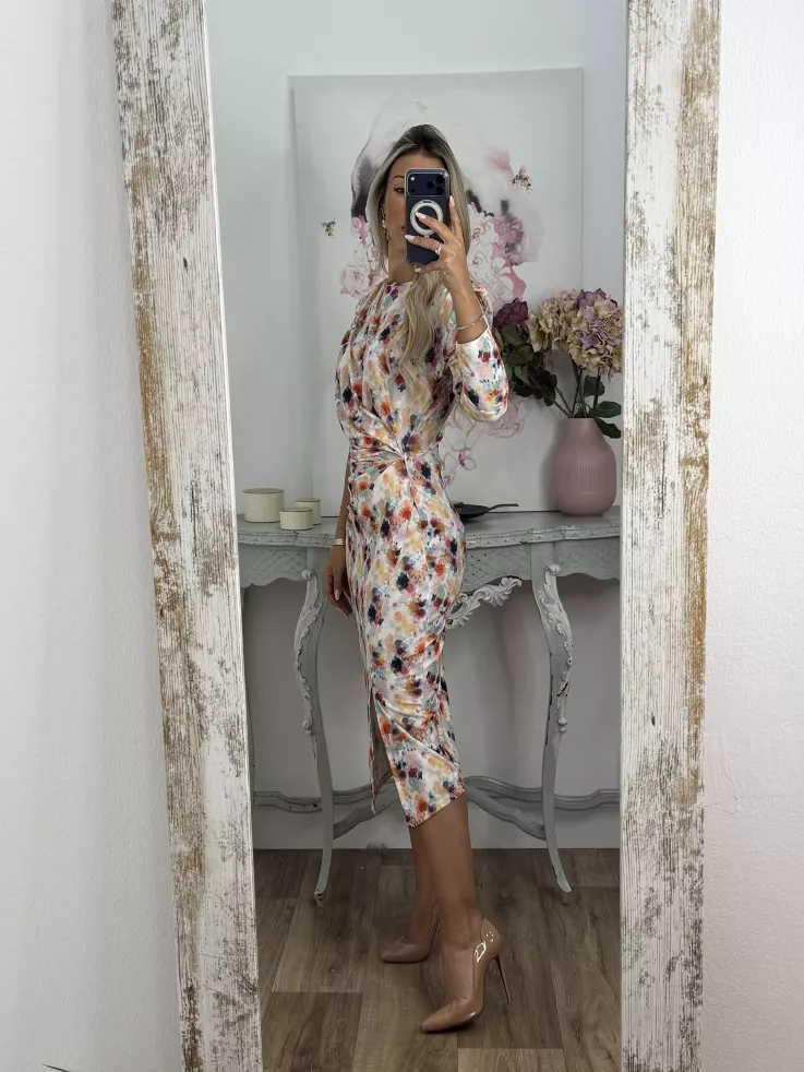 Vestido Macarena difuminado colores