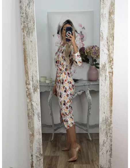 Vestido Macarena difuminado colores