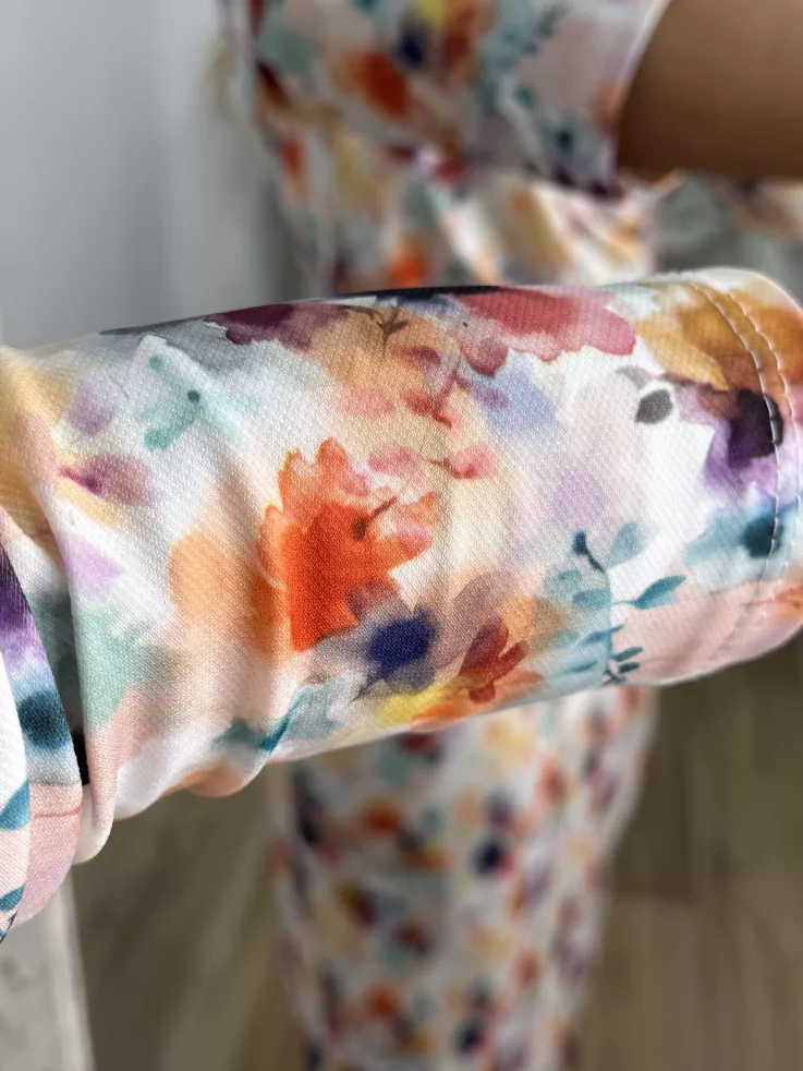 Vestido Macarena difuminado colores