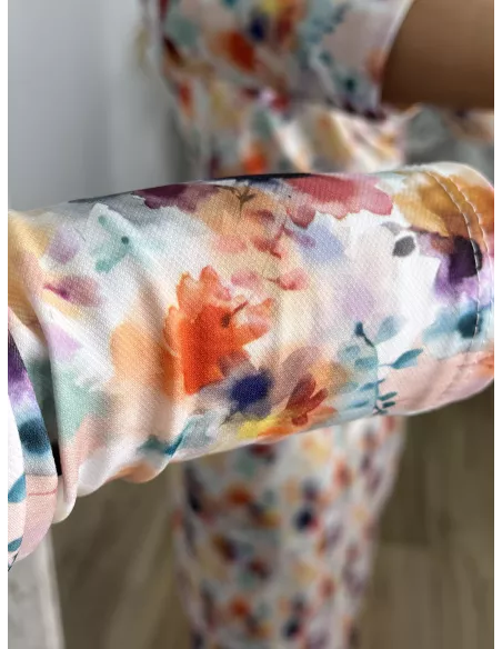 Vestido Macarena difuminado colores