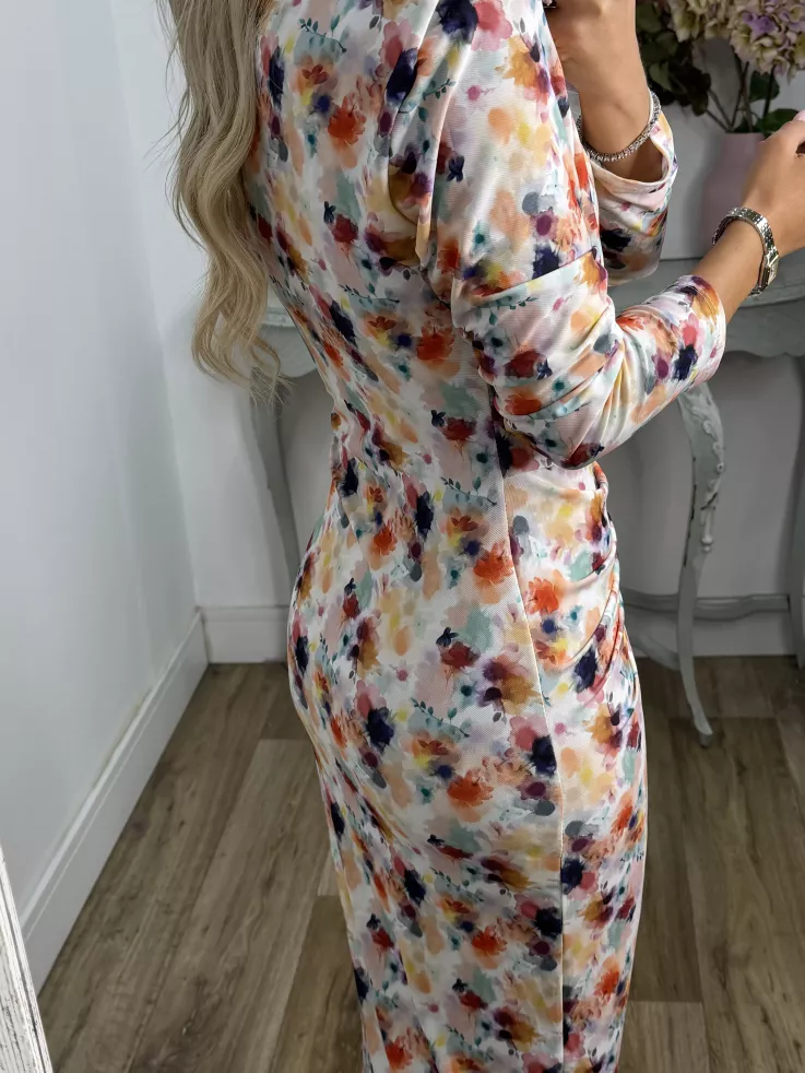 Vestido Macarena difuminado colores