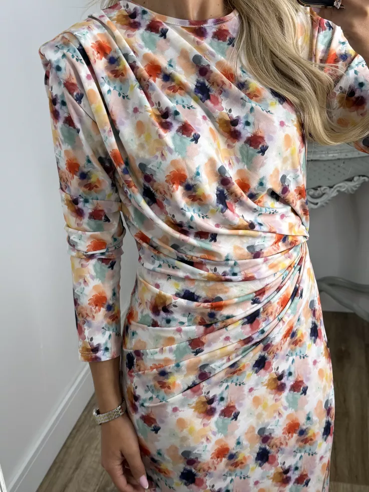 Vestido Macarena difuminado colores