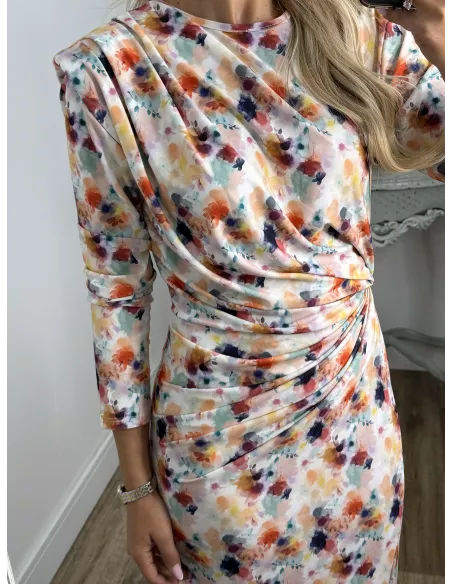 Vestido Macarena difuminado colores