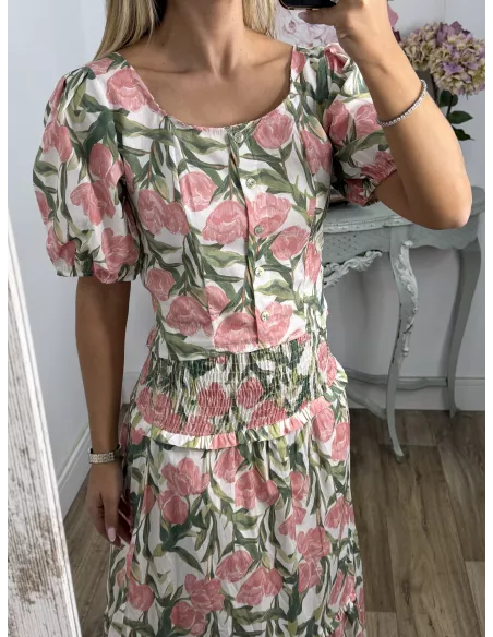 Conjunto Benjamina rosa
