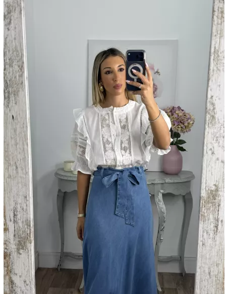 Camisa Valentina manga corta