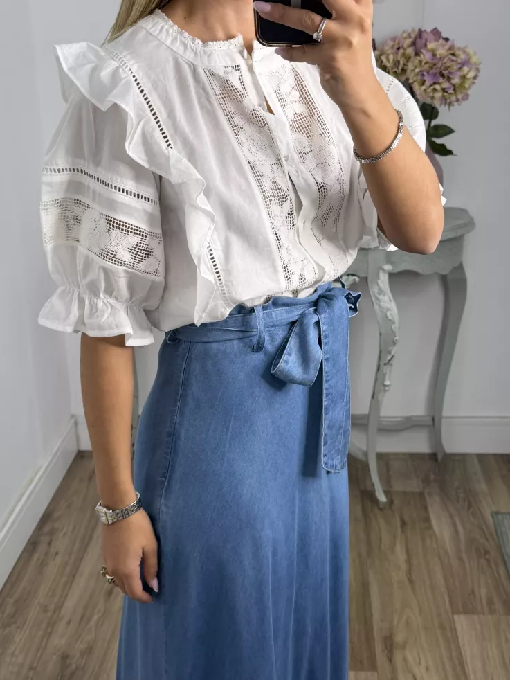 Camisa Valentina manga corta