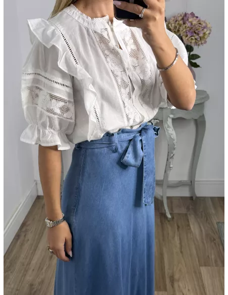 Camisa Valentina manga corta