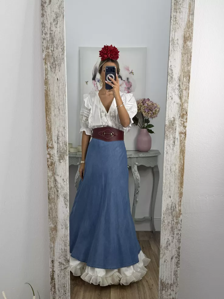 Camisa Valentina manga corta