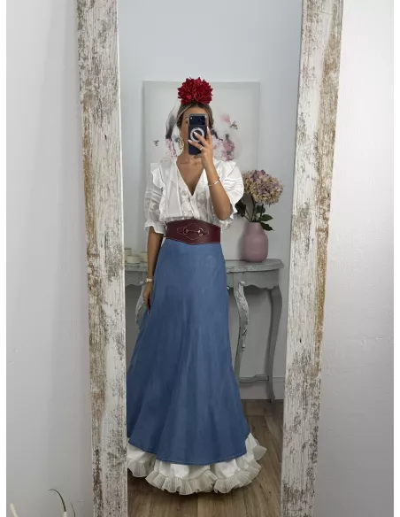 Camisa Valentina manga corta