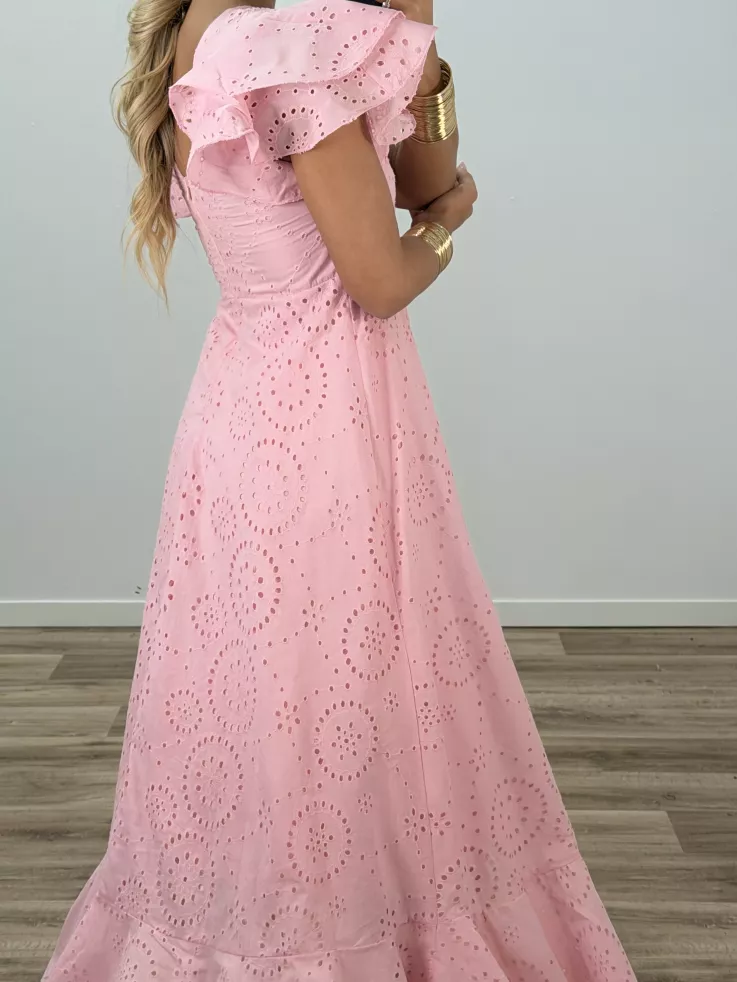 Bata perforada rosa bebe