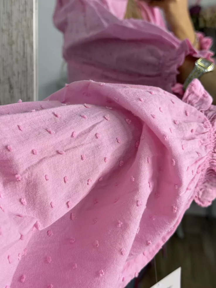 Camisa Plumeti rosa