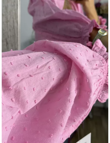 Camisa Plumeti rosa