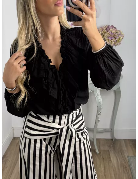 Camisa Romeo negra