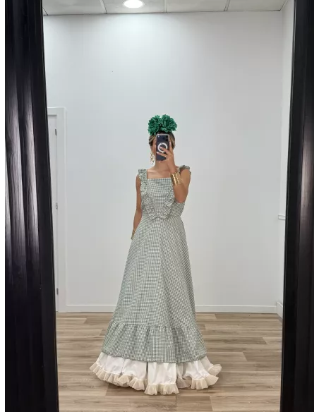 Bata Córdoba vichy verde kaki