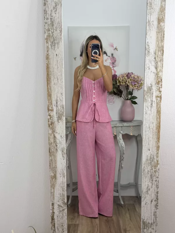 Conjunto Tina rosa