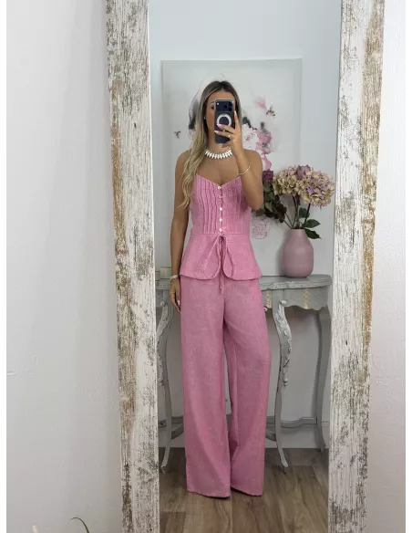 Conjunto Tina rosa