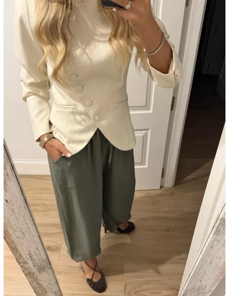 Pantalón Helena verde kaki
