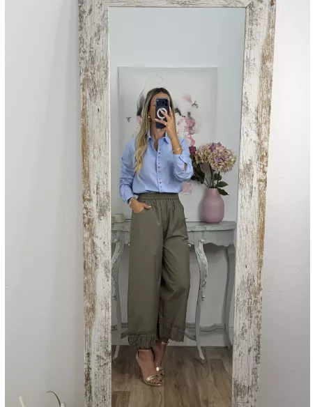 Camisa celeste con corazones