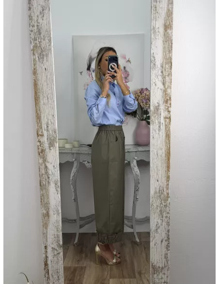Camisa celeste con corazones