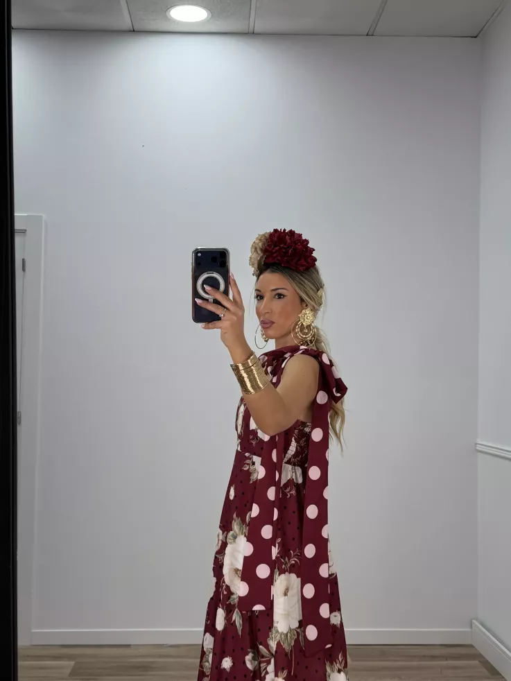 Bata Azahara burdeos