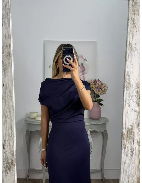 Vestido Prisma azul marino
