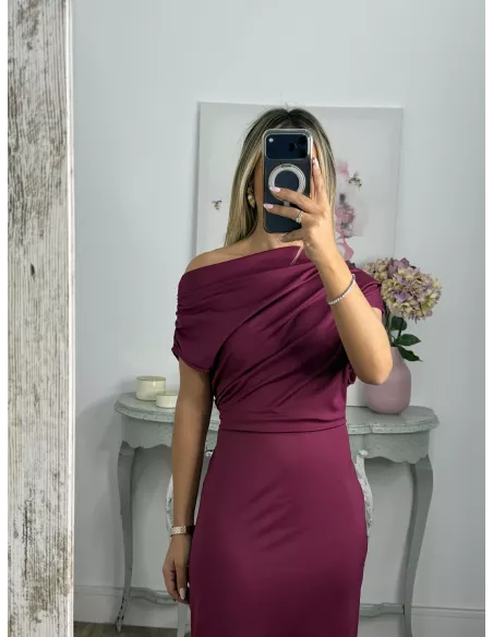 Vestido Prisma buganvilla