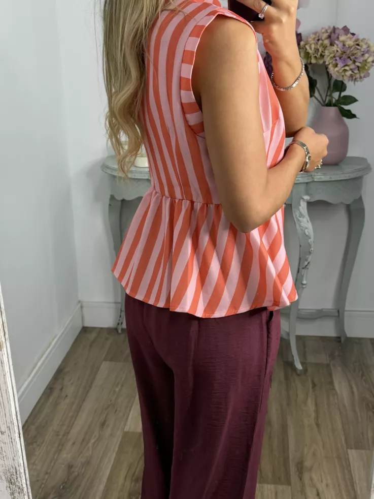 Camisa Goyesca rosa y roja