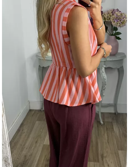 Pantalón Helena Burdeos