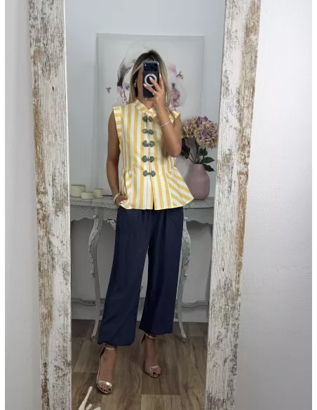Pantalón Helena azul marino