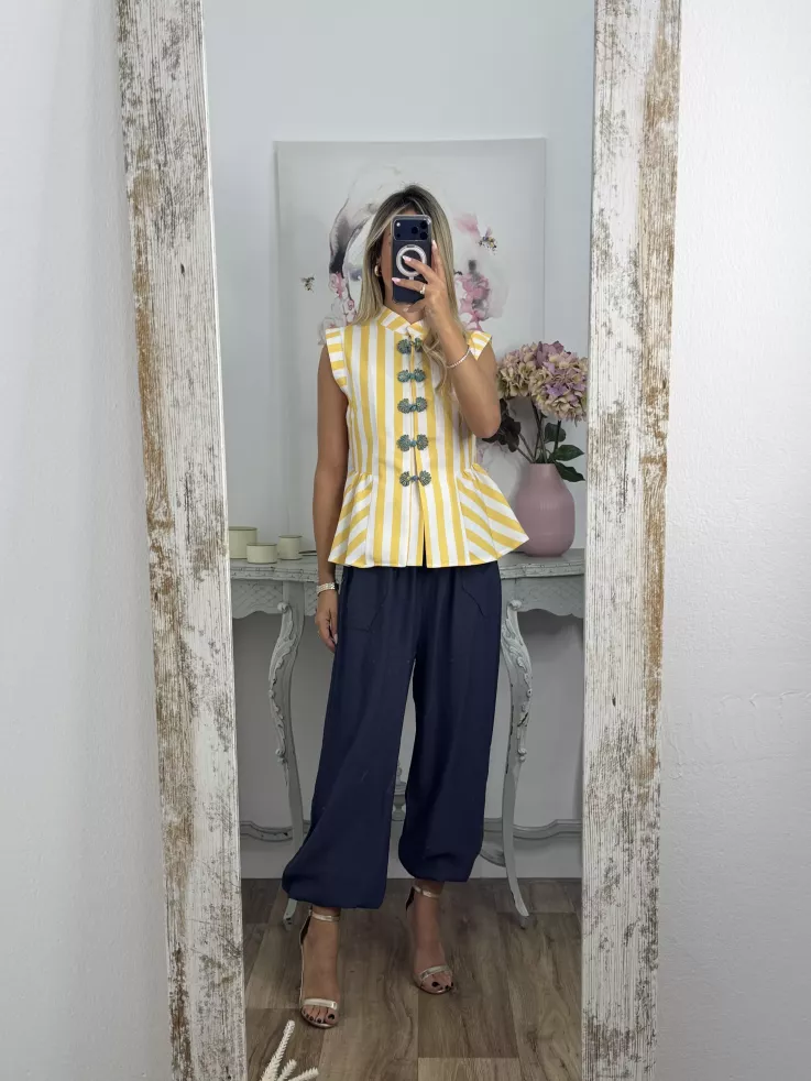 Pantalón Helena azul marino