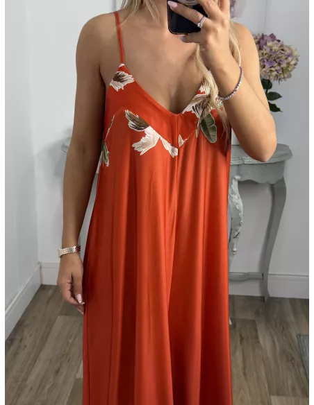 Mono Serena naranja licra fria