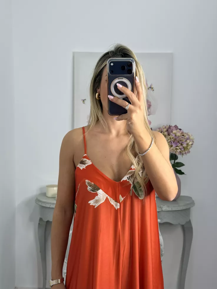 Mono Serena naranja licra fria