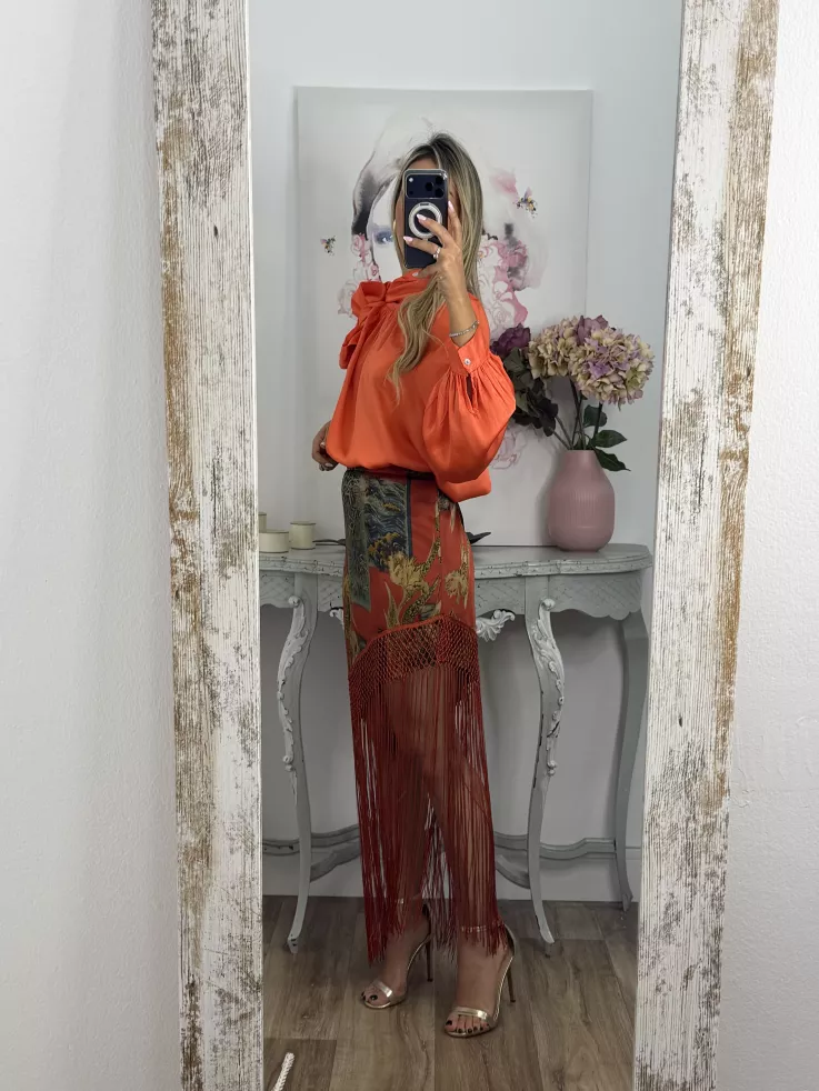 Falda pantalón Romina roja
