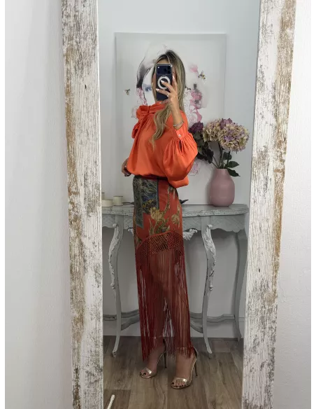Falda pantalón Romina roja