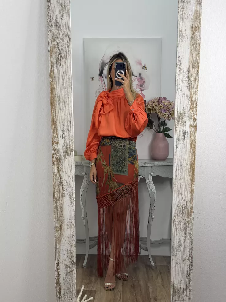 Falda pantalón Romina roja