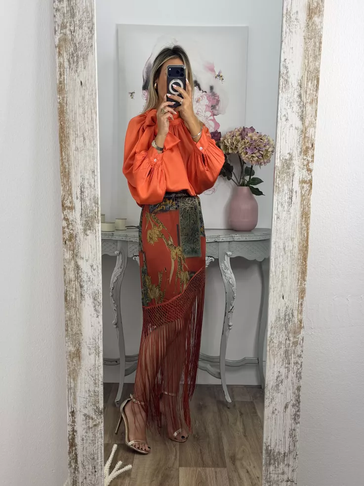 Falda pantalón Romina roja