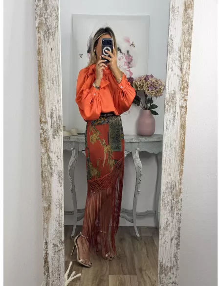 Falda pantalón Romina roja