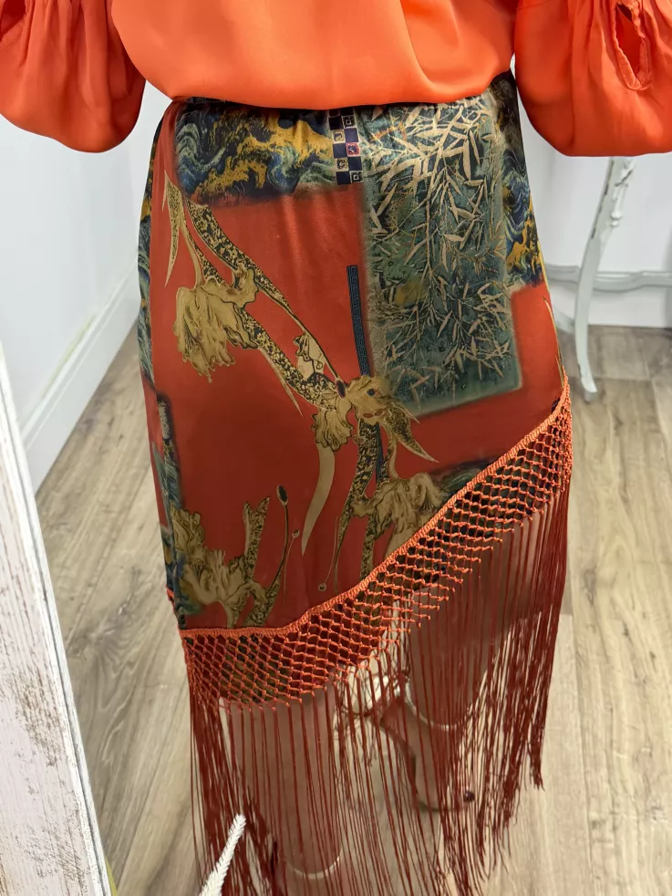 Falda pantalón Romina roja