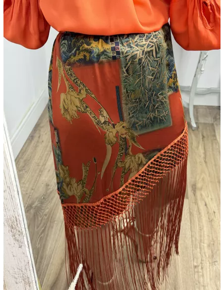 Falda pantalón Romina roja