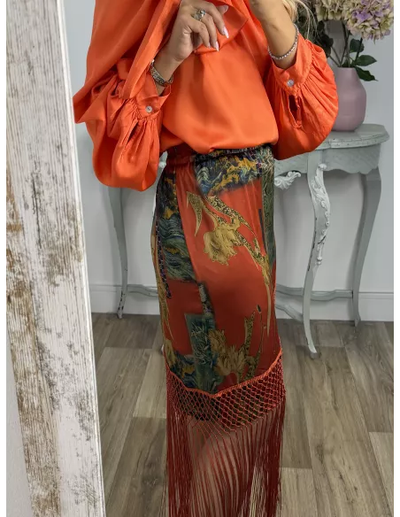 Falda pantalón Romina roja