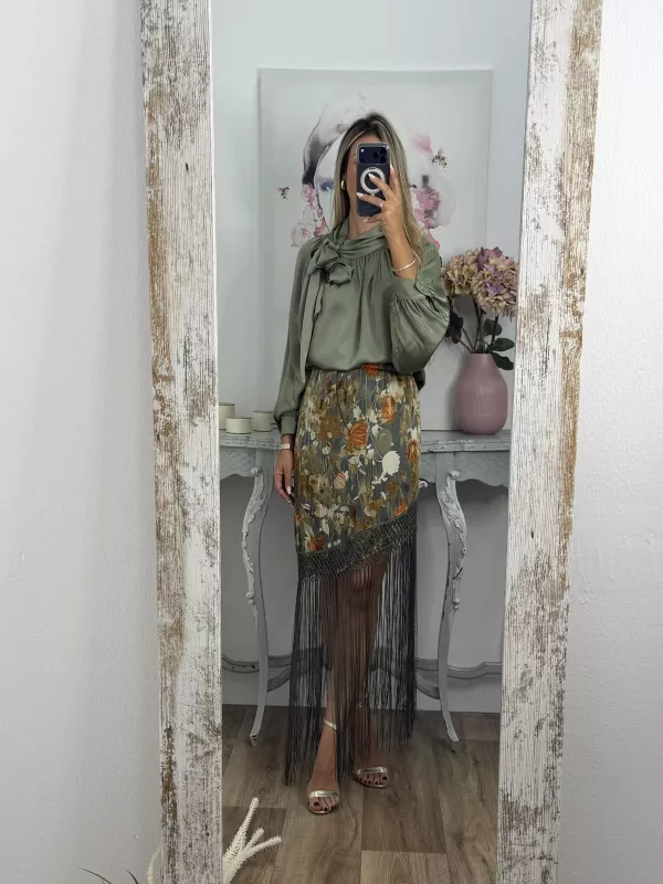 Falda pantalón Romina verde