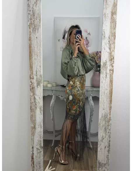 Falda pantalón Romina verde
