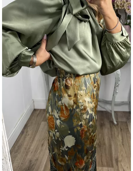 Falda pantalón Romina verde