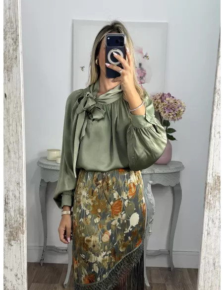 Falda pantalón Romina verde