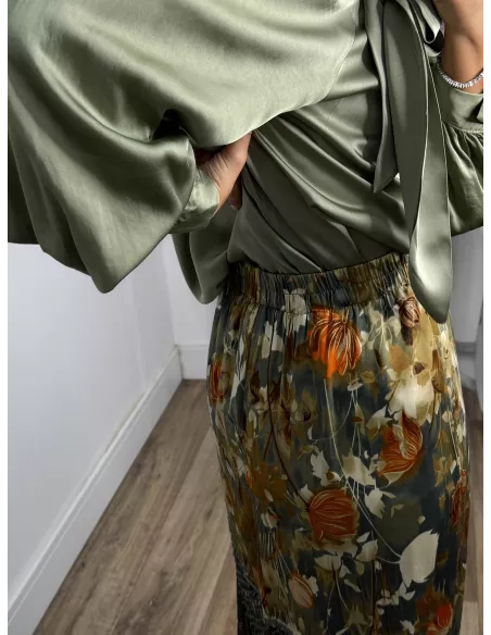 Falda pantalón Romina verde