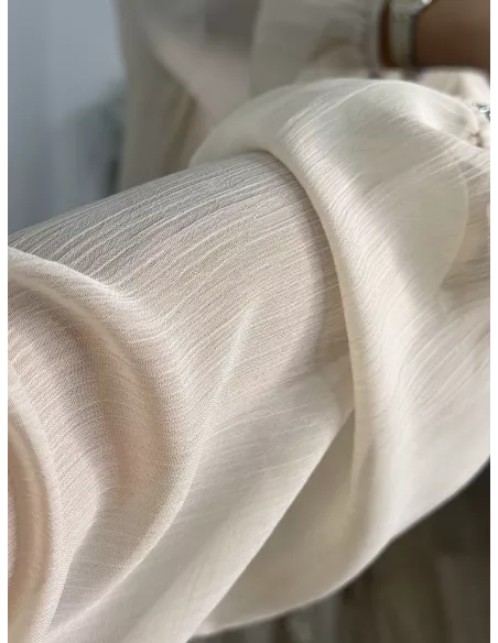 Vestido Casandra largo beige