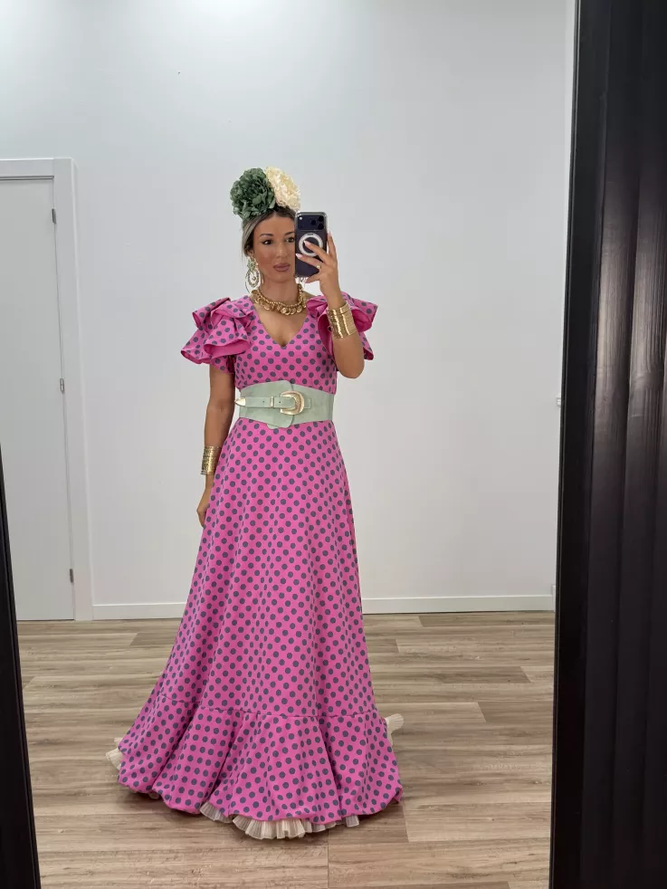 Cinturón fajin ancho verdeagua