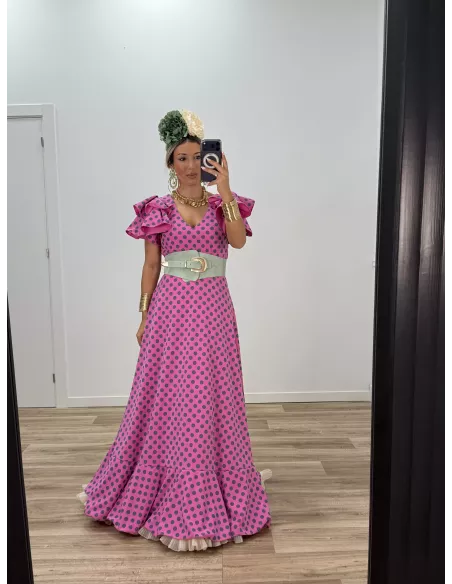 Cinturón fajin ancho verdeagua